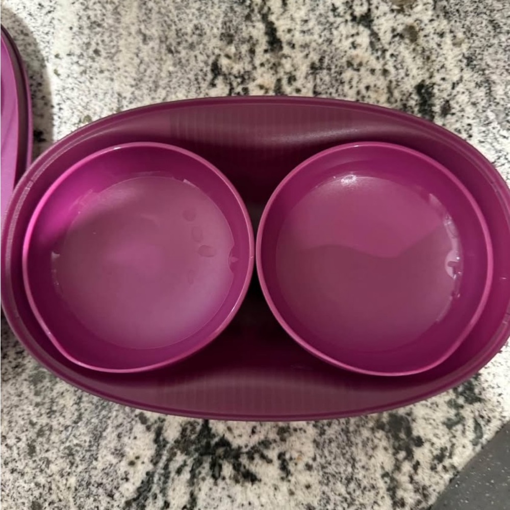 Tupperware Microwave Breakfast Maker Set in Purple